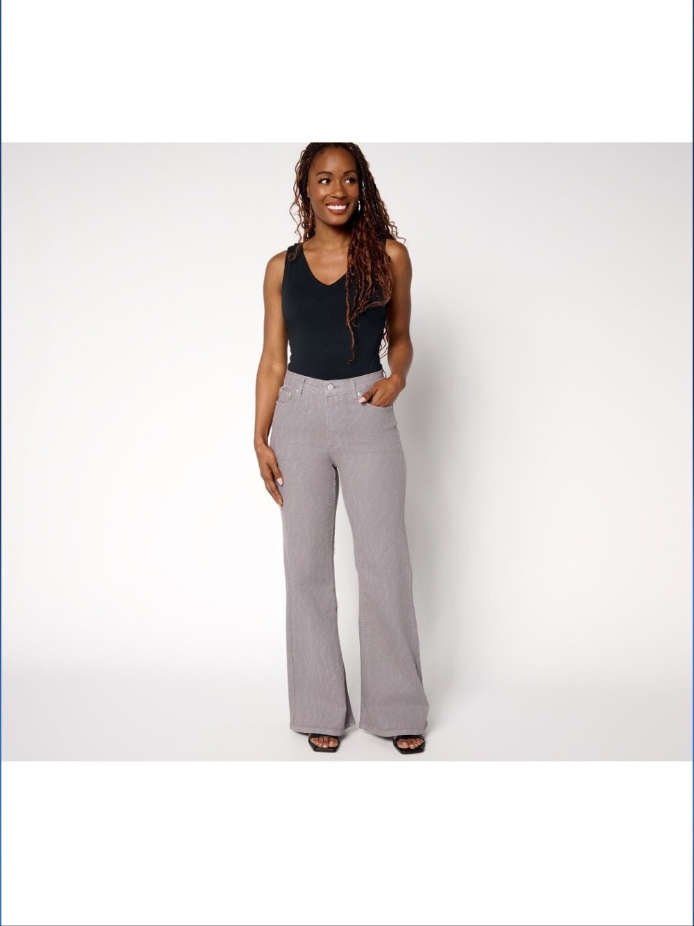 Me By Jennie Garth Dune Regular Printed Flare Jeans In Sunset Steel. NWOT.